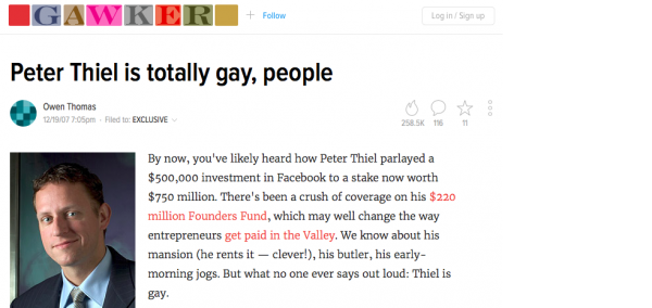 Worth re-reading: The Valleywag piece that doomed Gawker | Philip Elmer ...