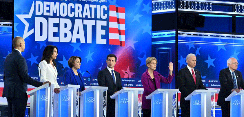 Apple co-host democratic debate