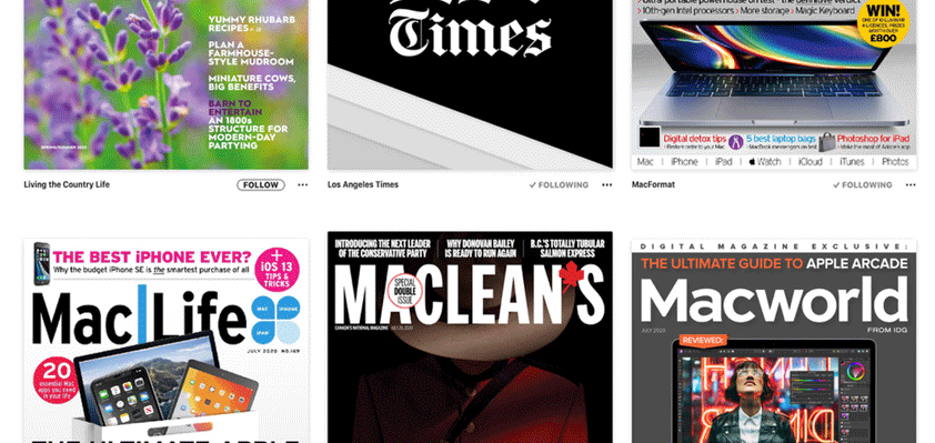 apple news plus 305 magazines