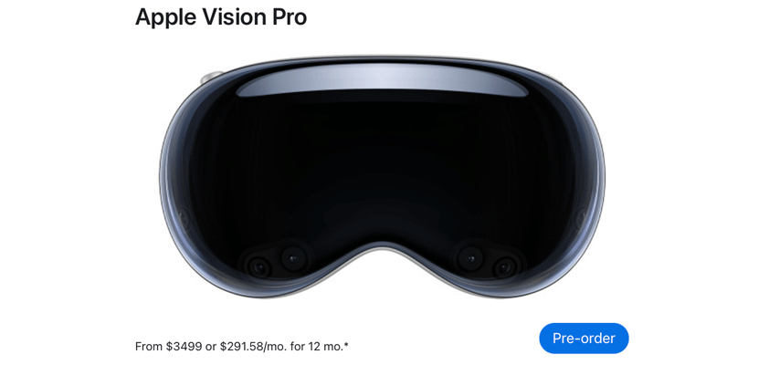 apple vision pro preorder