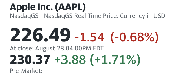 apple nikkei premarket 300